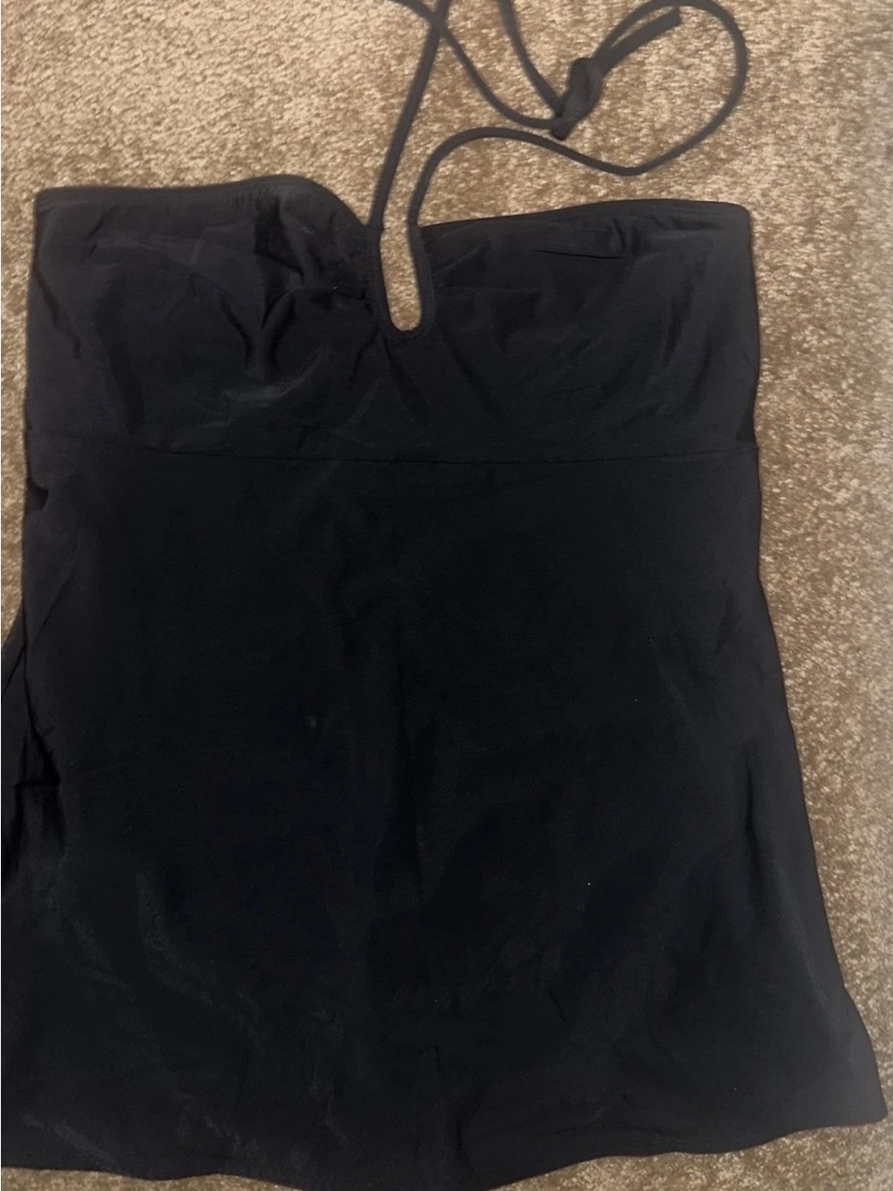 Shape FX Black Halter One-Piece Swimdress